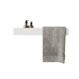 LAVANDA Metal Floating Shelf with Towel Bar