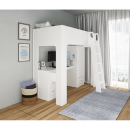 Creline Kids Single (3') Loft Bed with Drawers