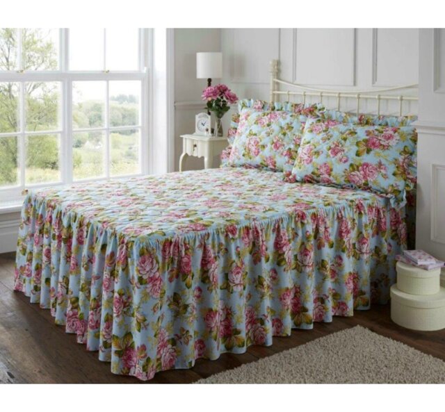 Baywood Cotton Blend Floral Bedspread