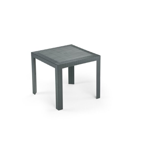 Missouri Square Folding Outdoor Bistro Table With Umbrella Hole , 80cm cm W 80cm cm D