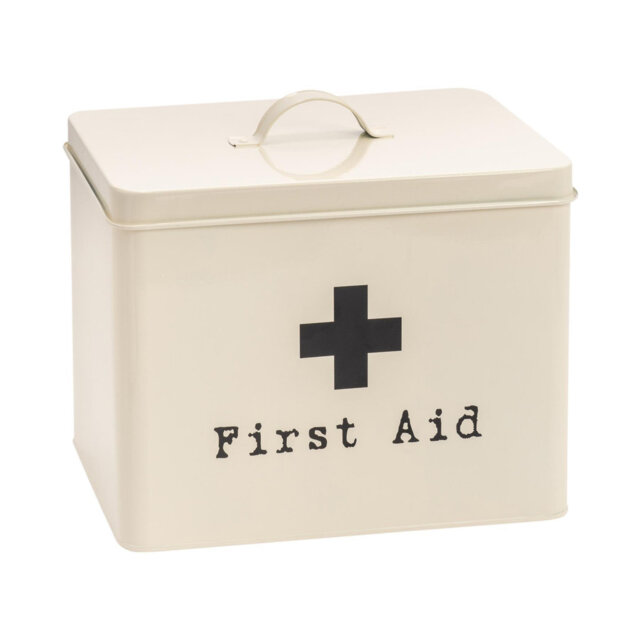 Harbour Housewares Vintage Metal First Aid Box