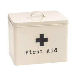Harbour Housewares Vintage Metal First Aid Box