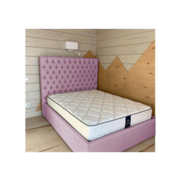 Leon Deshler Upholstered Bed Frame - Plush Velvet with Headboard and Sprung Slats