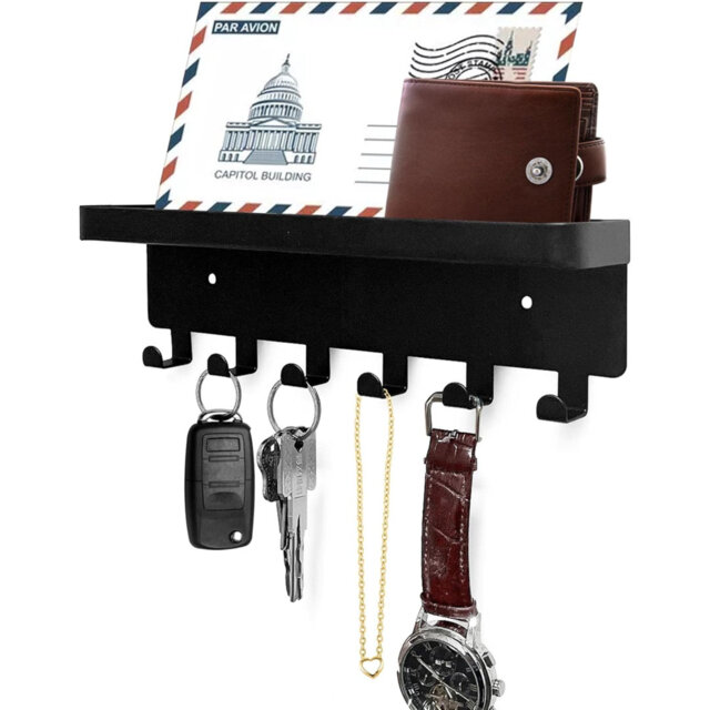 Glynnis Metal Wall Organizer with Key Hooks