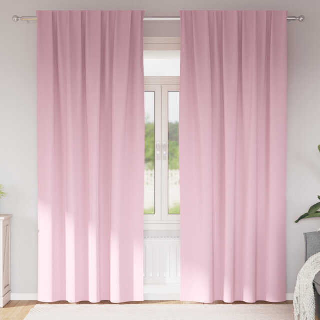 Curtains With Curtains 2 Pcs Polyester
