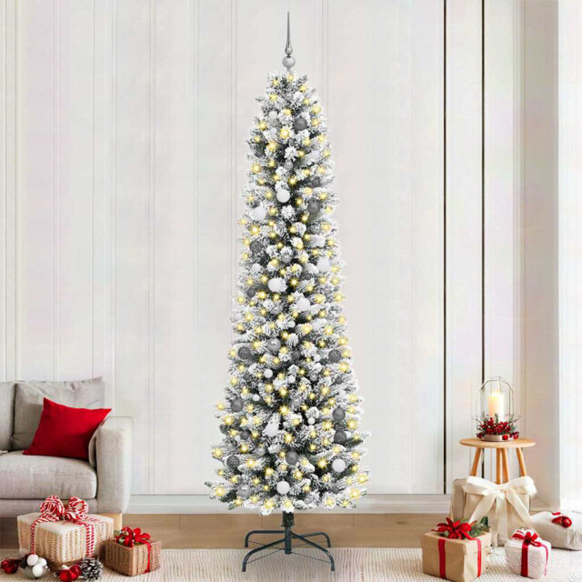 vidaXL Artificial Christmas Tree with 300 LEDs with Stand