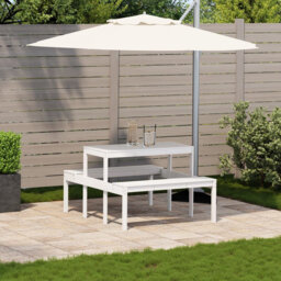 Coshocton Rectangular Outdoor Picnic Table , 110cm cm W 134cm cm D