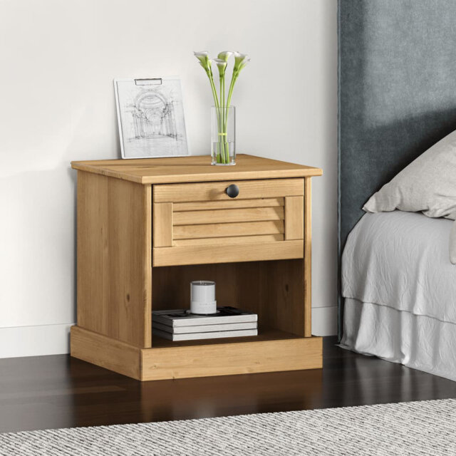 Hurhula Bedside Cabinet VIGO 42x35x42 cm Solid Wood Pine