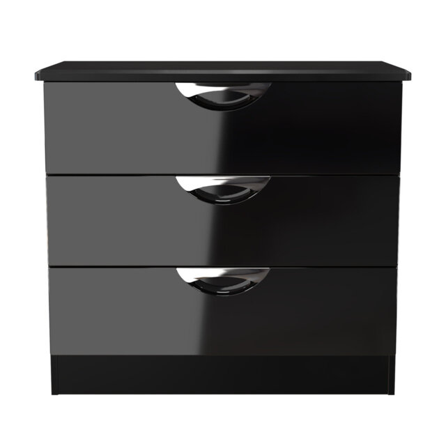 Bhodhini 77cm W 3 - Drawer Chest of Drawers