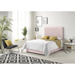 Schwerin Plush Velvet Divan Bed Set with Open coil Memory Foam Mattress No Headboard