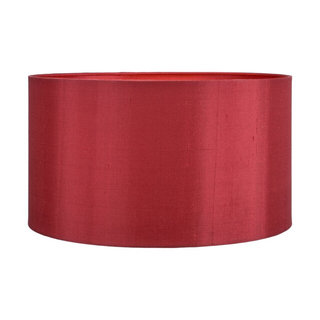 Silk Drum Lamp Shade ( Uno ) in Red