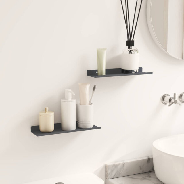 Floating Shelf Wall-Mounted Steel Home Storage Shelving Modern Shelves