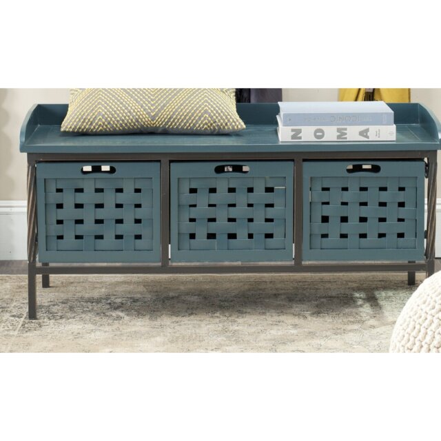 Shoshone Wood Storage Bench