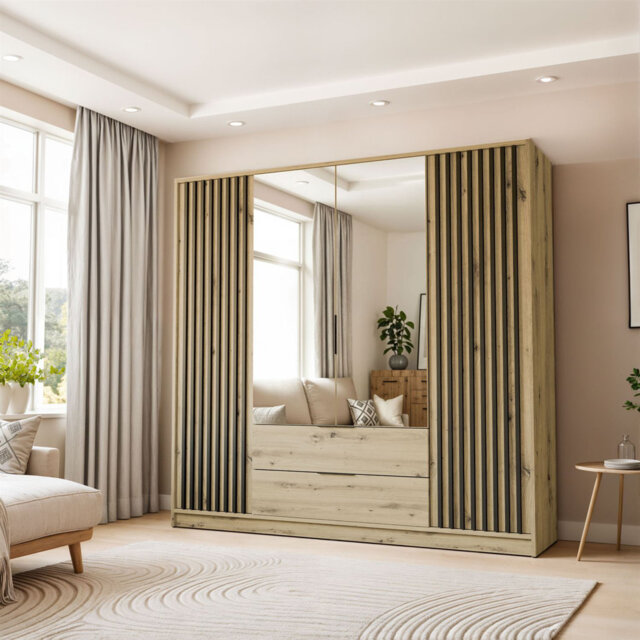 Aberham 4 Door Wardrobe