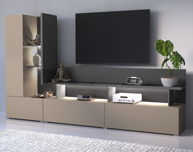 "Sabrenia Unfinished Entertainment Center for TVs up to 75"""