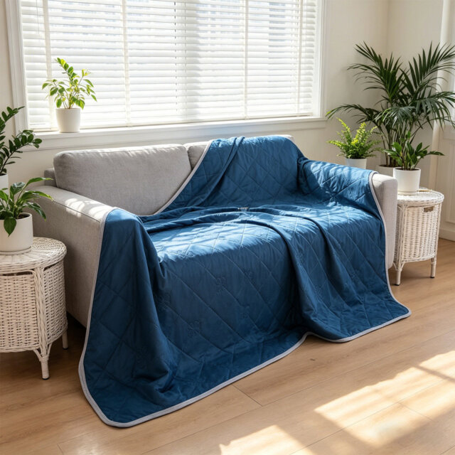 Reversible Cooling Blanket for Summer, Cool Touch Comforter for Camping Mats, Pets ,Quick Drying