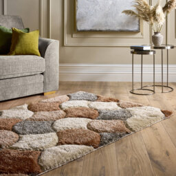 3D Scallop Ox Terracotta Rug
