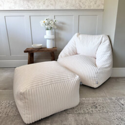rucomfy Beanbags Big Kids Snuggle Chair - Large Corduroy Armchair for Kids & Teenagers - Home Furniture Living Room or Bedroom Seating - Machine Washa