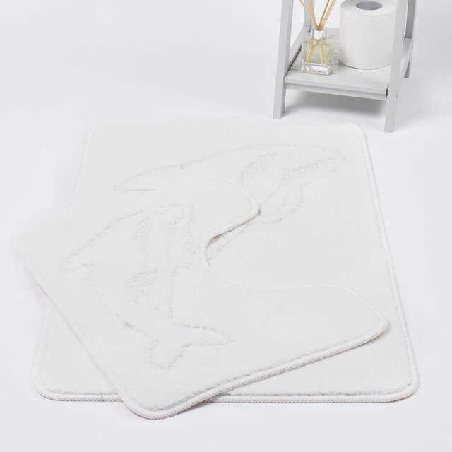 Madeline Non-Slip Non-slip Bath Mat And Pedestal Mat