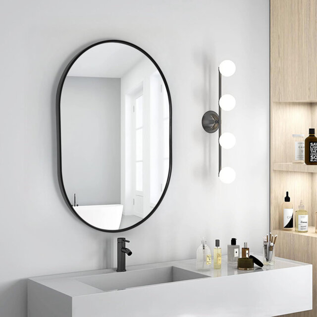 Aluminium Oval Mirror