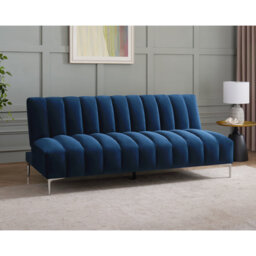 Camille 3 Seater Sofa Bed in Velvety Fabric