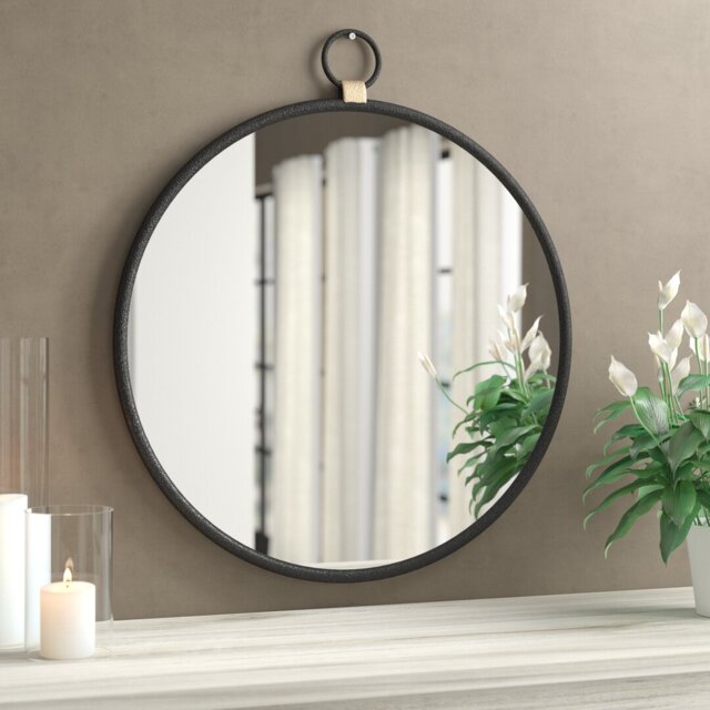 Aahil Metal Flat Wall Mirror