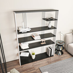Lakayla 160cm H x 120cm W Corner Bookcase