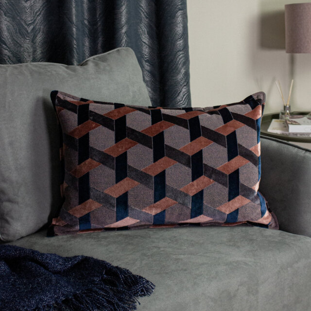 Delano Geometric Rectangular Cushion