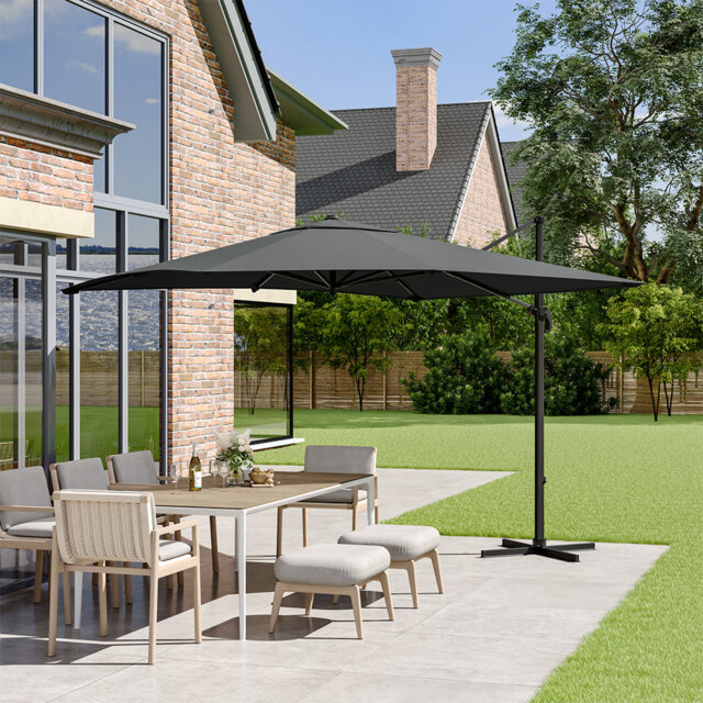 Aaron-Matthew 3m Square Cantilever Parasol