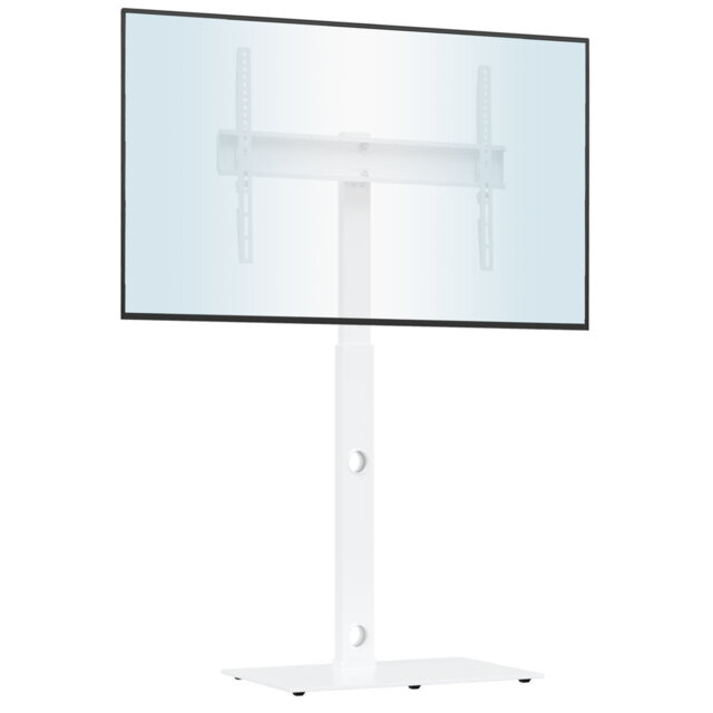 Universal Tall TV Floor Stand for 30-70 Inch Flat & Curved LED LCD OLED TVs, Height Adjustable Swivel Freestanding TV Stand Base, Holds up to 40kg, Ma