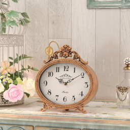 Vintage Table Clock on Stand