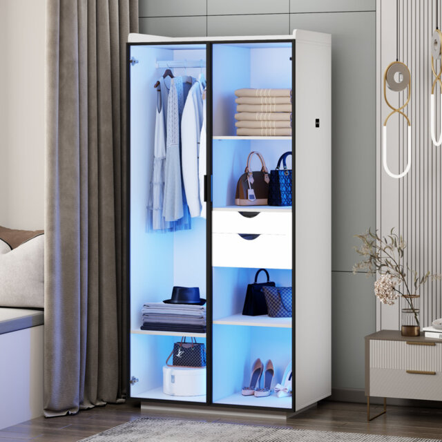 Wardrobe With Human Body Sensor Light