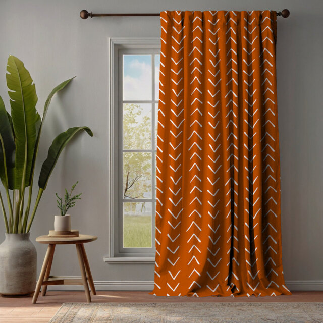 Bohemian Room Lined Single Panel Curtain