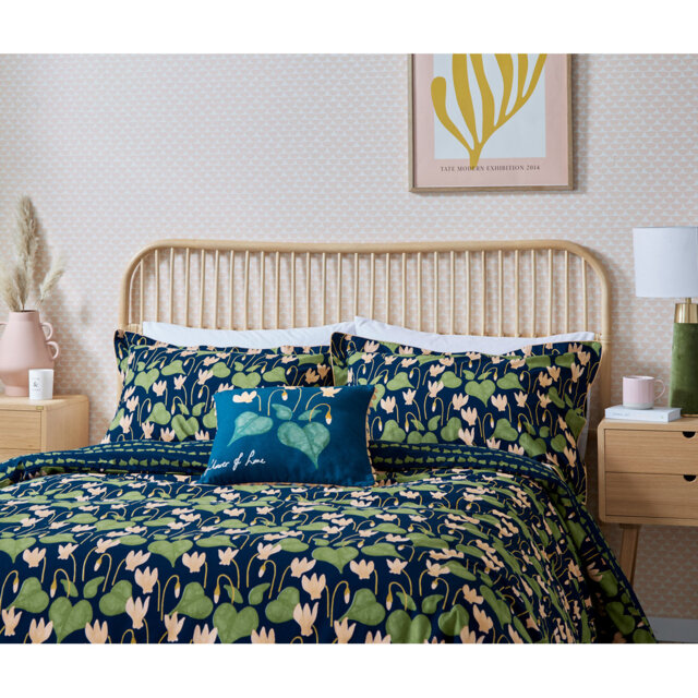 Midnight 100% BCI Cotton 3 Piece Duvet Cover Set