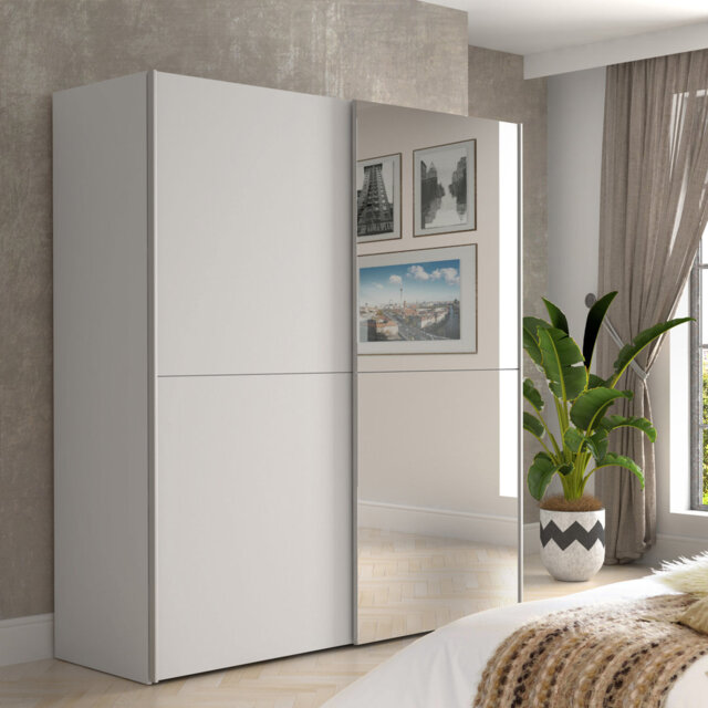 Alfaro 2 Door Manufactured Wood Wardrobe