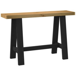 120cm Solid Wood Top Console Table