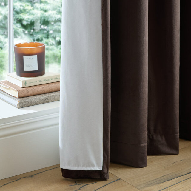 Super Thermal Blackout Matt Velour Eyelet Curtains