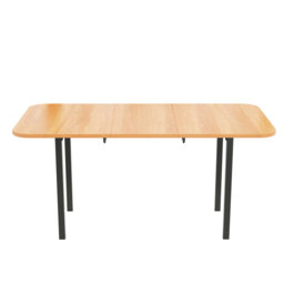 Arkisha Extendable Metal Base Dining Table