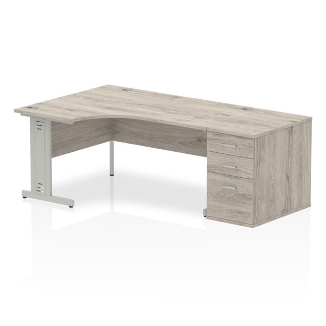 Zetta Metal Base Executive Desk