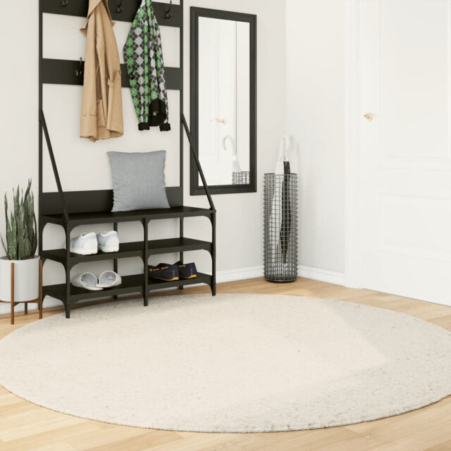 Canora Grey Rug OVIEDO Short Pile Beige Diameter 120 Cm