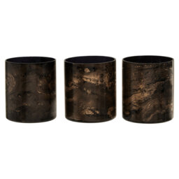 3 Piece Marble Tabletop Tealight Holder Set