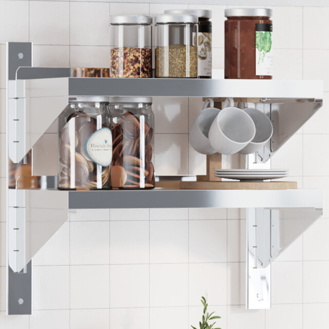 Hamida Stainless Steel Bracket Shelf