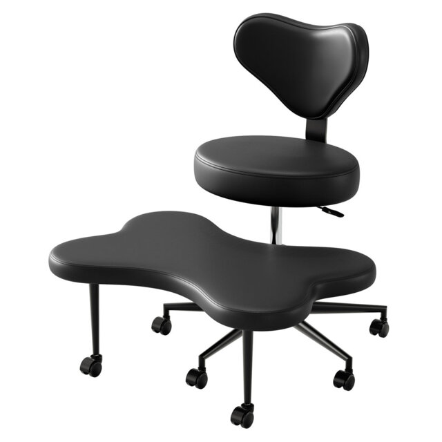 Ergonomic Cross-legged Swivel Chair, Adhd Chair Adjustable Height Meditation Chair With Back Support, Office/Chair