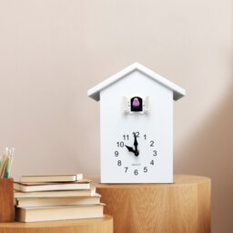 Analog Battery-Operated Alarm Tabletop Cuckoo Clock