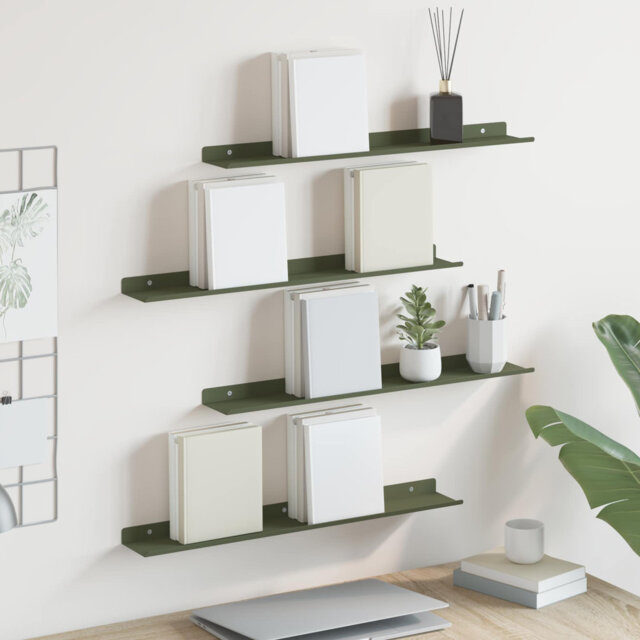Floating Shelf Wall-Mounted Steel Home Storage Shelving Modern Shelves
