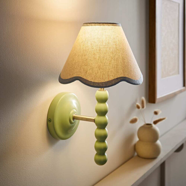 Alderic Manufactured Wood Armed Sconce