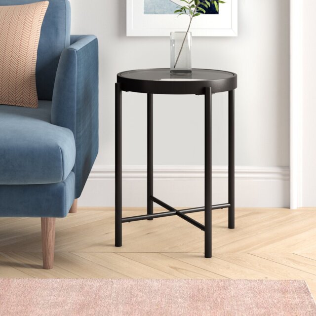 Glass Top End Table