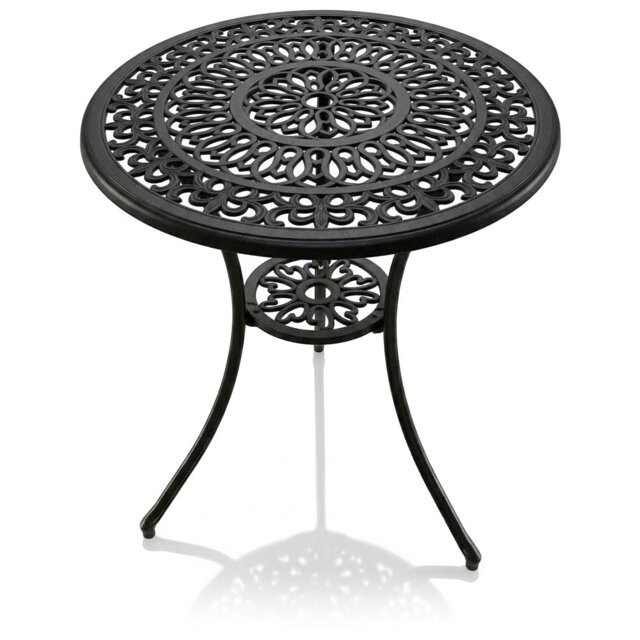 POSITANO Garden & Patio Grey Cast Aluminium Bistro Table