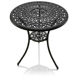 POSITANO Garden & Patio Grey Cast Aluminium Bistro Table