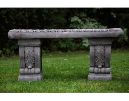 Superb Classic Stone Cast Garden Bench
